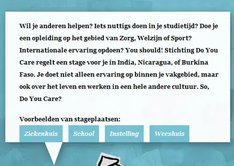 Screenshot of the app