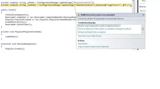 Application error image