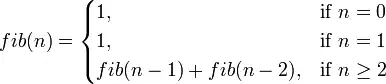 Fibonacci function
