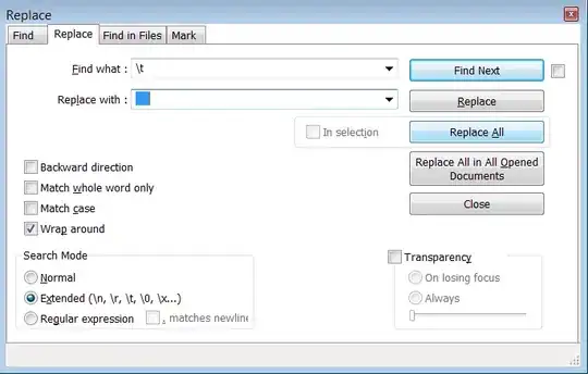 How to replace Tabs with Spaces
