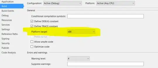 Project Properties-> build