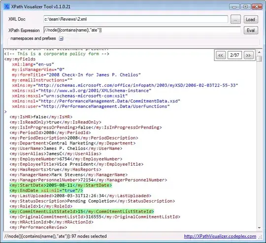 Screenshot of my Output