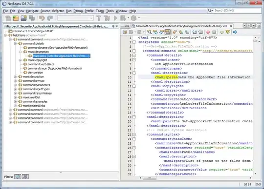 Expanding the error, revealing "Expected an argument list of type '(Float, Float)'"