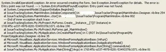 context for the import code button