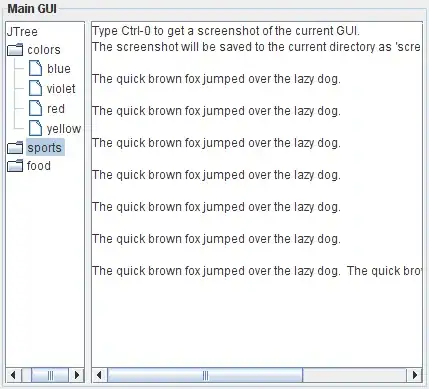 GUI with captured image