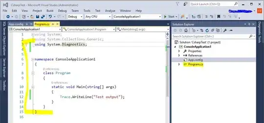 Error Message when i run the SQL code in the application on button-click