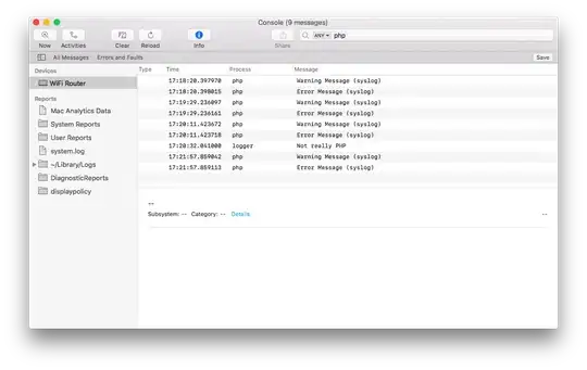 Table/DataFrame example