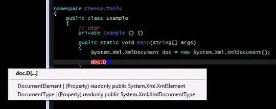 Edit collection menu