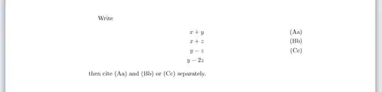 screenshot of output