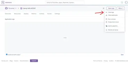 Application's window