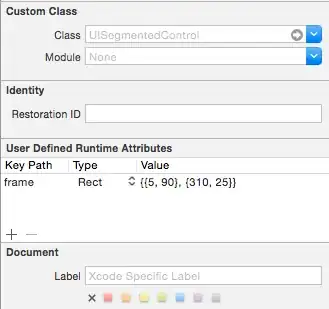 add frame attribute inside interface builder