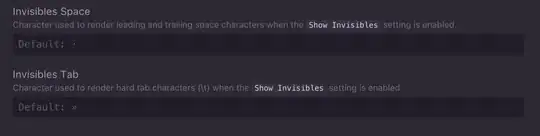 Atom editor to show tabs and spaces