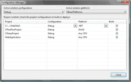 Database excel screenshot