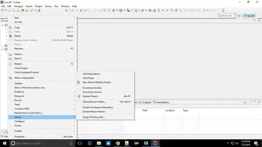 Right click on project >> maven >> updateProject >> selectProject >> OK