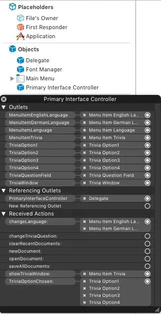 Example of result with random values