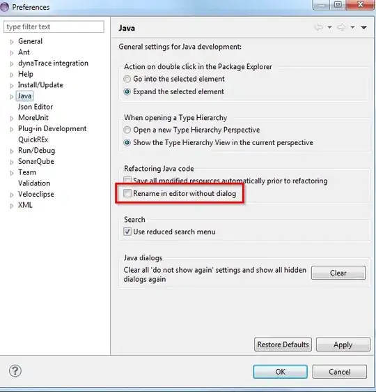 Comparison of different XML-layouts