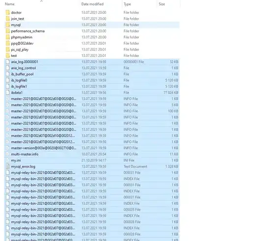 Stacked bars with percentage