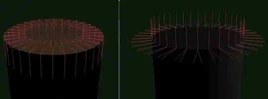 incorrect and correct normals