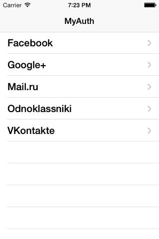 list screenshot