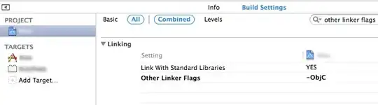 XCode project settings