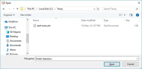 C# Folder selection dialog