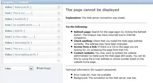 code 64 the web server connection was closed