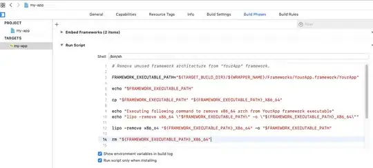 Preview of where to insert sample script