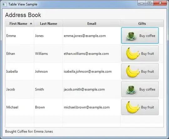 Screenshot of result