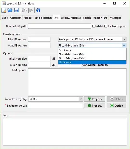 Launch4J JVM Selection Dialog