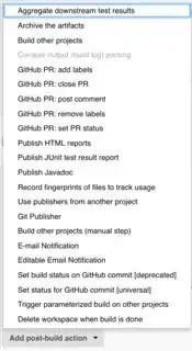 Jenkins - Add post-build action