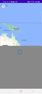 The pin is focusable through the bottom sheet