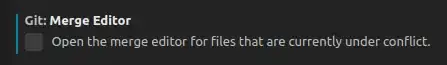 Git:Merge Editor - checkbox