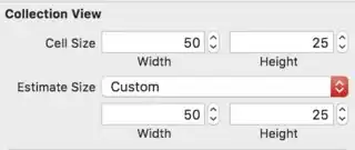 Set estimate size to Custom