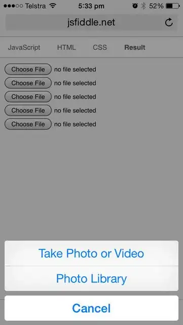 iOS/iPhone photo/video/file upload