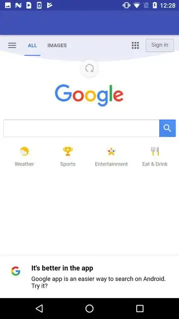 overscroll and refresh indicator shown in tandem