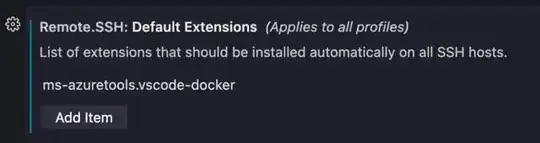 docker setting