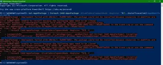 Microsoft Windows PowerShell One-Liner for Re-Registering Static Software Applications