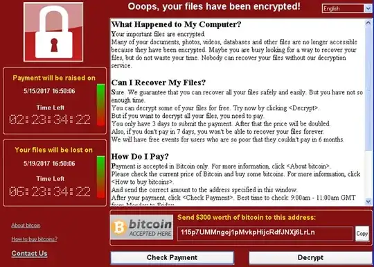 WannaCry screenshot 2