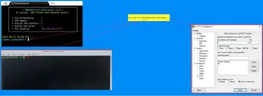 Putty and local bash shell