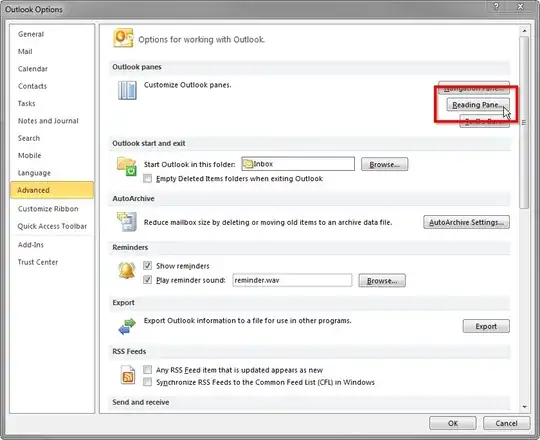 The Outlook Options dialog