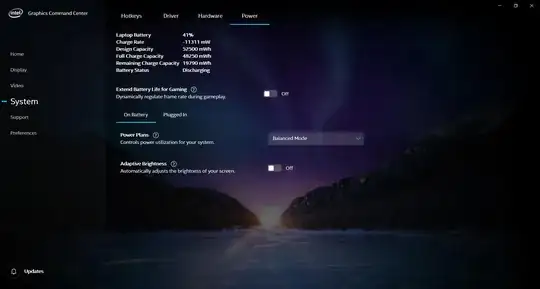 Display Power Savings option disappears