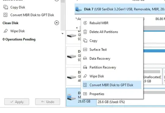 converting drive format