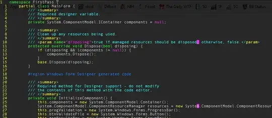 screenshot of terminal Vim