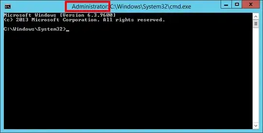 Cmd.exe running as admin