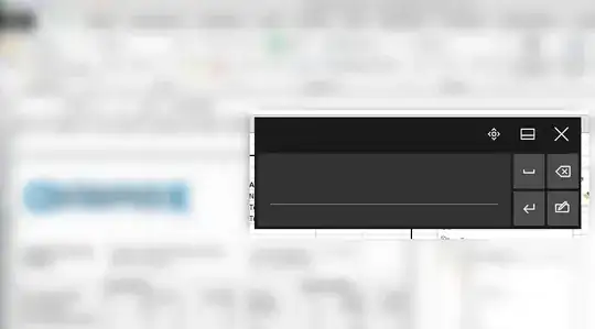 keyboard helper background was blurred for privacy