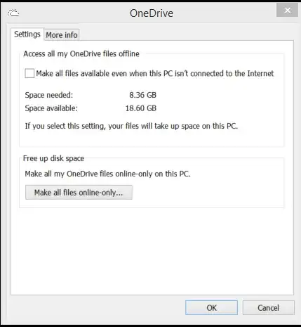 OneDrive Notification Icon Settings
