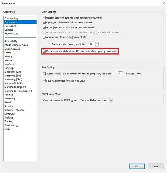 Remember last state of the All Tools pane