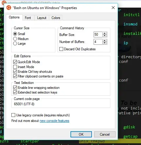 Copy and Paste Enabling on Bash for Windows 10