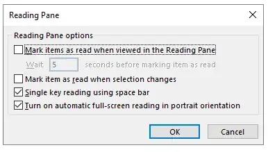 reading pane