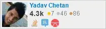 profile for Yadav Chetan on Stack Exchange, a network of free, community-driven Q&A sites